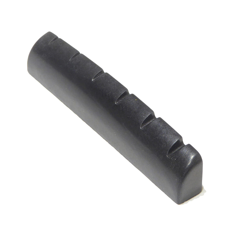 Guitar nut acoustic or electric 43mm x 5mm in black quality resin material.