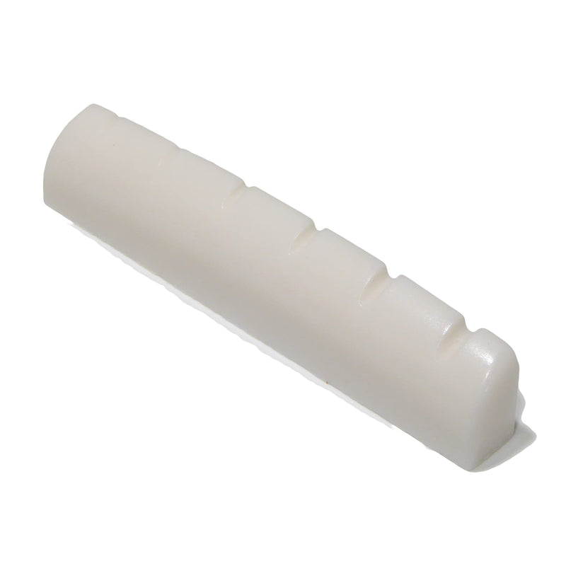 Guitar nut acoustic or electric 42mm x 6mm in white quality resin material.