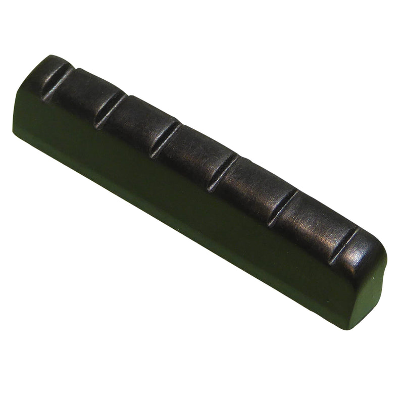 Black left handed guitar nut acoustic or electric 43mm x 6mm quality resin material.