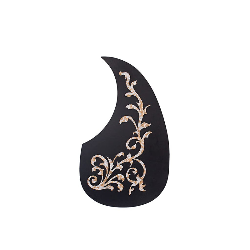 Alnicov Guitar Pickguard White Vine Patterned Self Adhesive Electric Guitar Pick Guard Scratch Plate for Guitar Parts 128MM