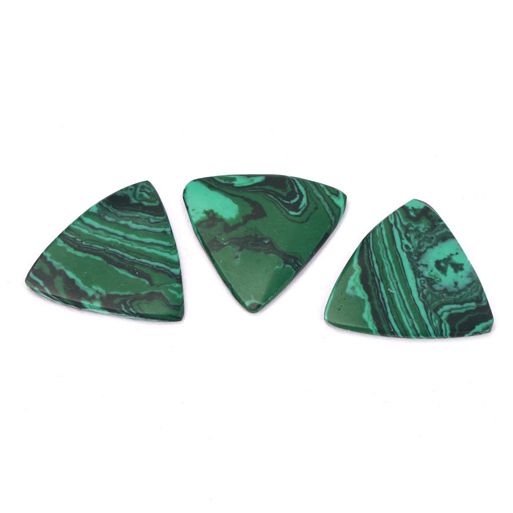 Alnicov Guitar Picks Natural Stone Plectrums Picks for Bass Guitar Ukulele Accessory Set of 3