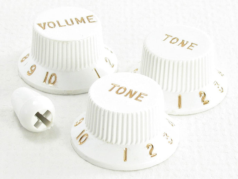 Fender Knob Set, Strat, White