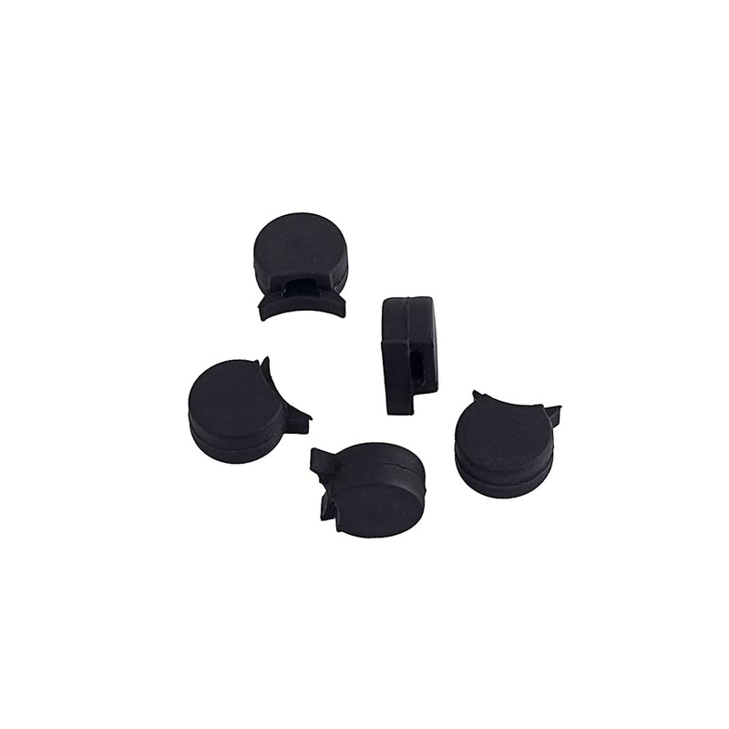 Alnicov Rubber Clarinet Thumb Rest Cushion Protector Fit for Most Clarinet,Pack of 5 Black