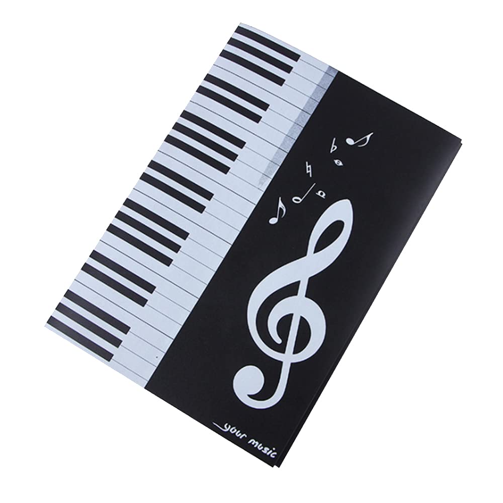 Music Score Folder Piano Score Paper Song File Clef Paper Music Score Plastic Folder A4 Storage Rack Waterproof Display Score