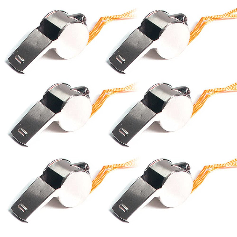 RcialrH 5PCS Stainless Steel Whistle Sports Training Whistles Metal Whistle for Referees Coaches Football Basketball and more Sport, Pet Training