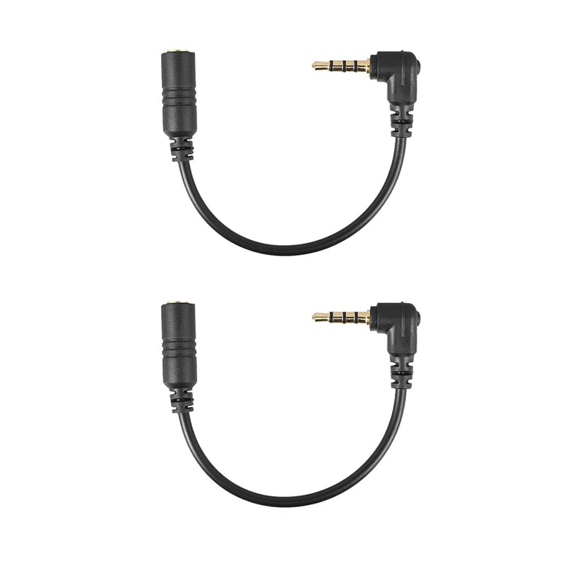 2 Pcs TRS to TRRS Adapter Cable SC4 Microphone Converter Cable Headphone Microphone Converter for Smartphone