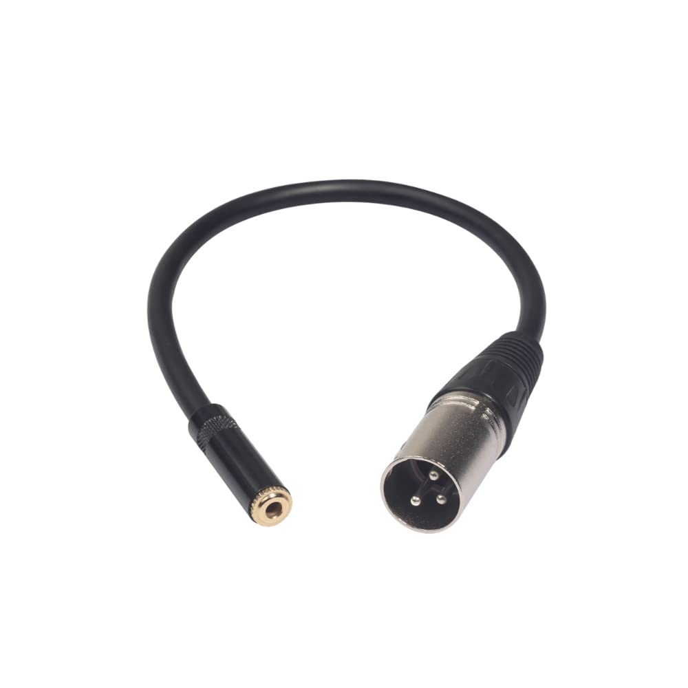 3.5mm Female to XLR Adapter Cable Mini Jack to XLR Male Balanced Audio Converter Cord Microphone Cables for Microphone