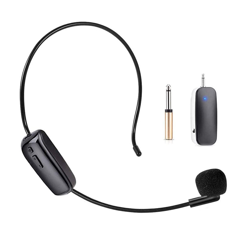 Wireless Microphone Headset UHF, UHF Wireless Mic Headset and Handheld 2 in 1, 165ft Range Voice Amplifier, Stage Speakers, PA System, Suitable for Teacher, Guide