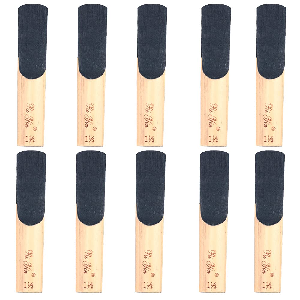 Alnicov Tenor Saxophone Sax Reeds Bb,Sax Reeds Strength 1.5,Set of 10