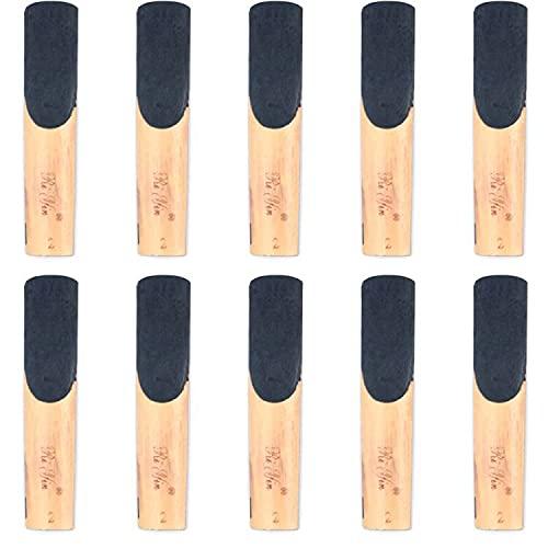 Alnicov Tenor Saxophone Sax Reeds Bb,Sax Reeds Strength 2.0,Set of 10