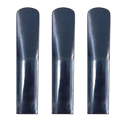 Alnicov Resin Sax Reeds,3-Packs Resin 2.5 Strength Reeds for Alto Saxophone Beginners and Professional Players