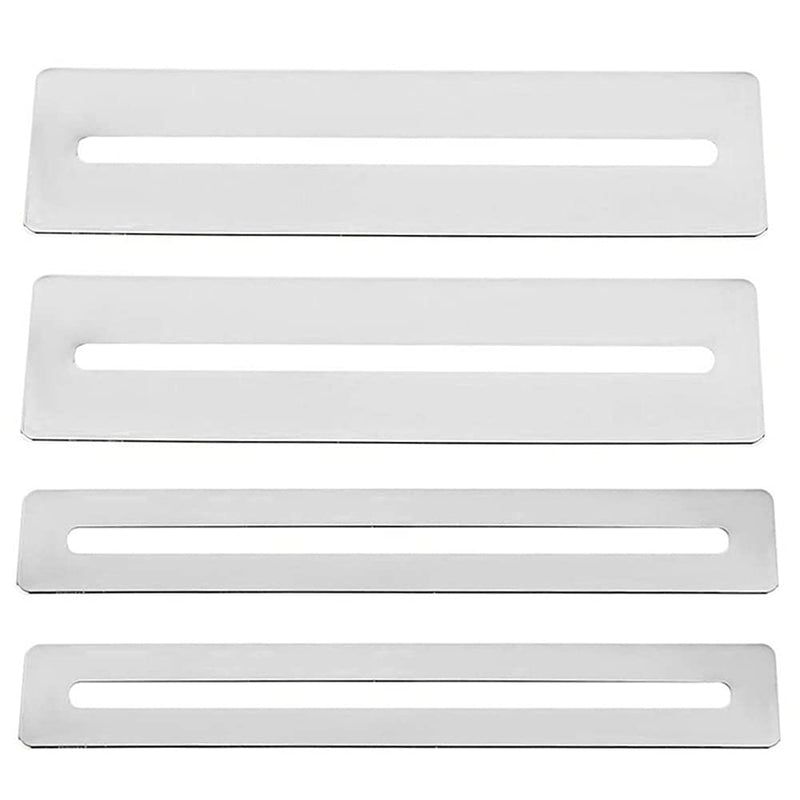 4PCS Guitar Fingerboard Guards Stainless Steel Guitar Fingerboard Fretboard Protector for Dressing and Polishing Frets