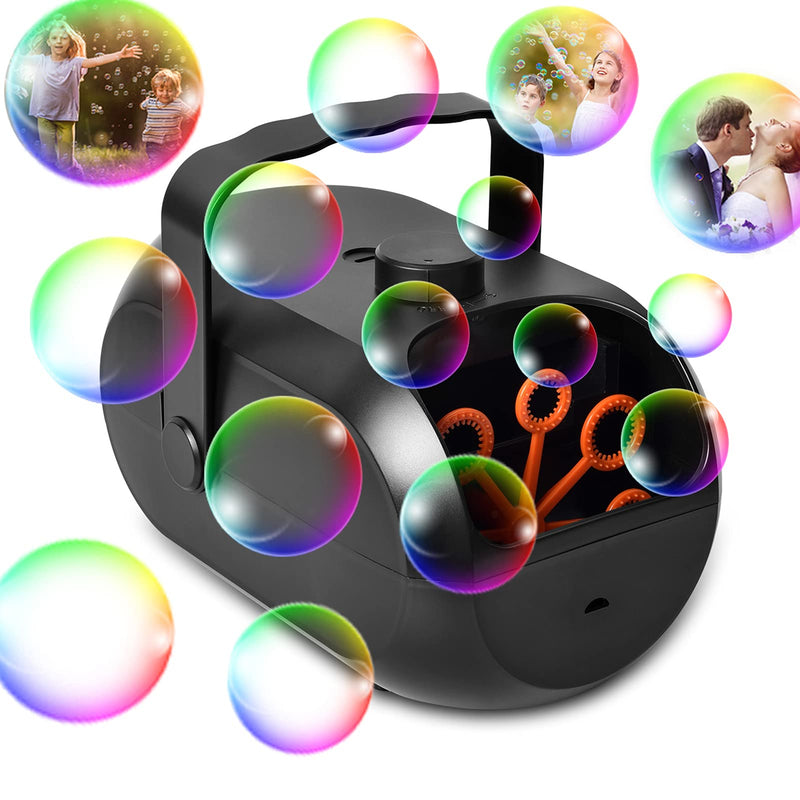 Eilsorrn Bubble Machine, Bubble Machine Outdoor, Automatic Bubble Blower for Garden Outdoor Wedding Party(Battery include)