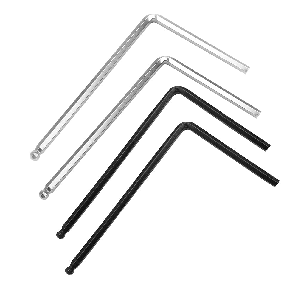 4 Pcs Guitar Wrench Metal Wrench Tool Guitar Allen Wrench for Guitar Truss Rod Adjustment