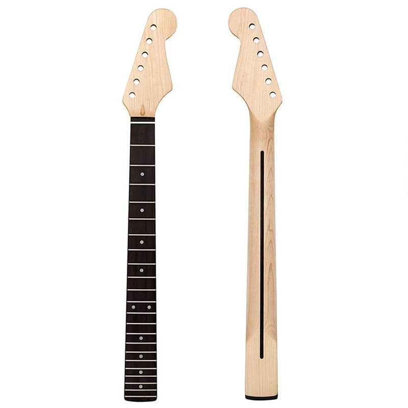 Electric Guitar Neck for Fender Stratocaster Dorsal midline Guitar Replacement 22 Fret Guitar Neck Maple Wood Fingerboard Fretboard Electric Guitar Replacement