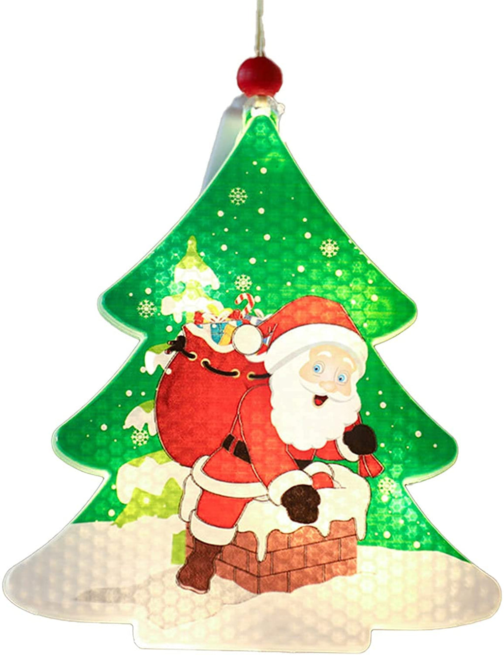 MXJFYY Christmas Decoration, LED Hanging Lights Classic Christmas Elements Lights Painted Ornaments for Christmas Home Showcases Shops Holidays Decoration for Kids Gift (Tree) Tree