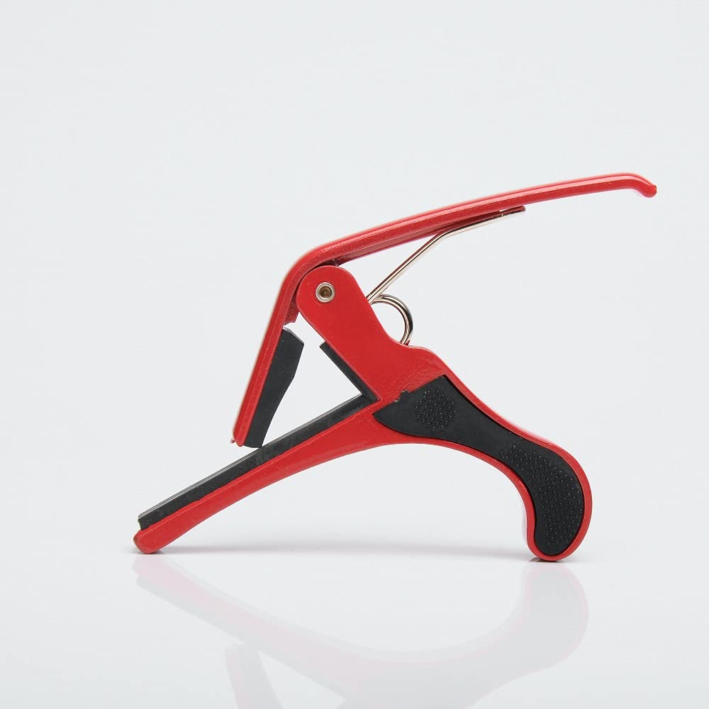 HEBIKUO Red Capo Aluminium Alloy color guitar accessories capo for acoustic and electric guitar. Available in different colours Red/Blue/Silver: BDJ-001-Red