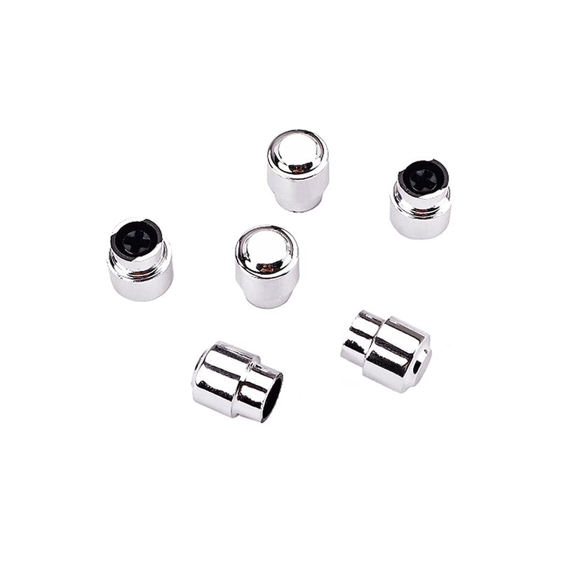 Alnicov 6Pcs Plastic Guitar Switch Tip Cap Knobs for Tele Telecaster Guitar Parts,Chrome