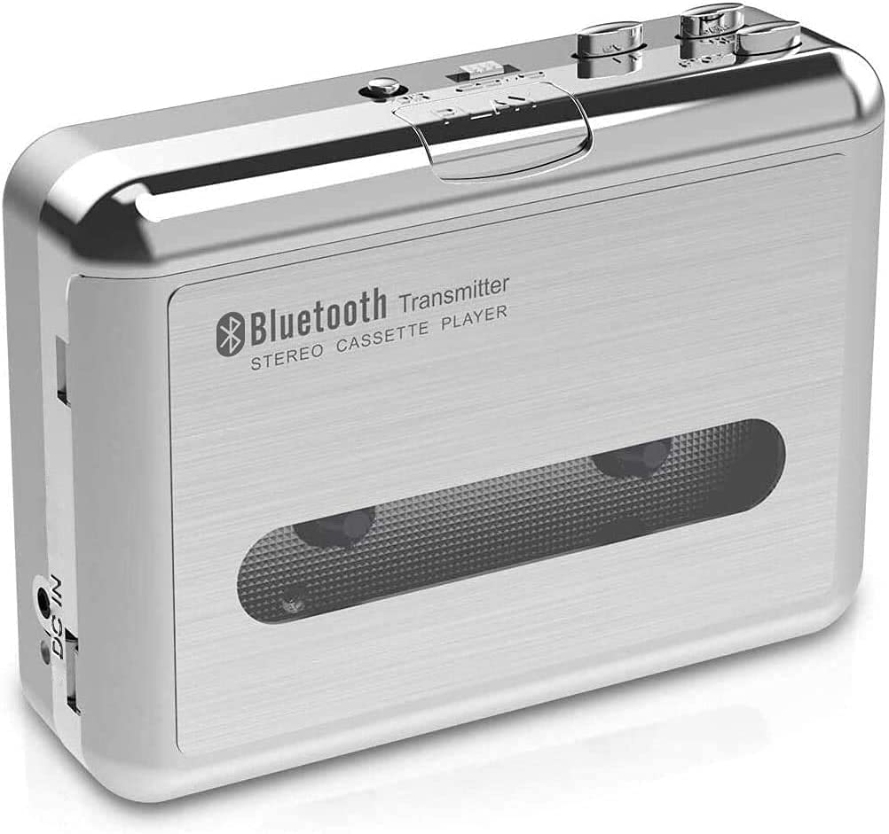 DIGITNOW! Bluetooth Walkman Cassette Player Bluetooth Transfer Personal Cassette, with 3.5mm Earphones Jack